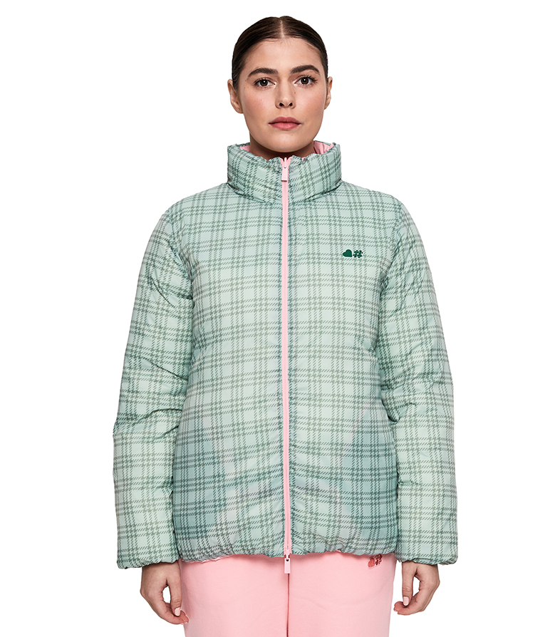 Reversible Puffer Jacket - Tickled Pink image number 8